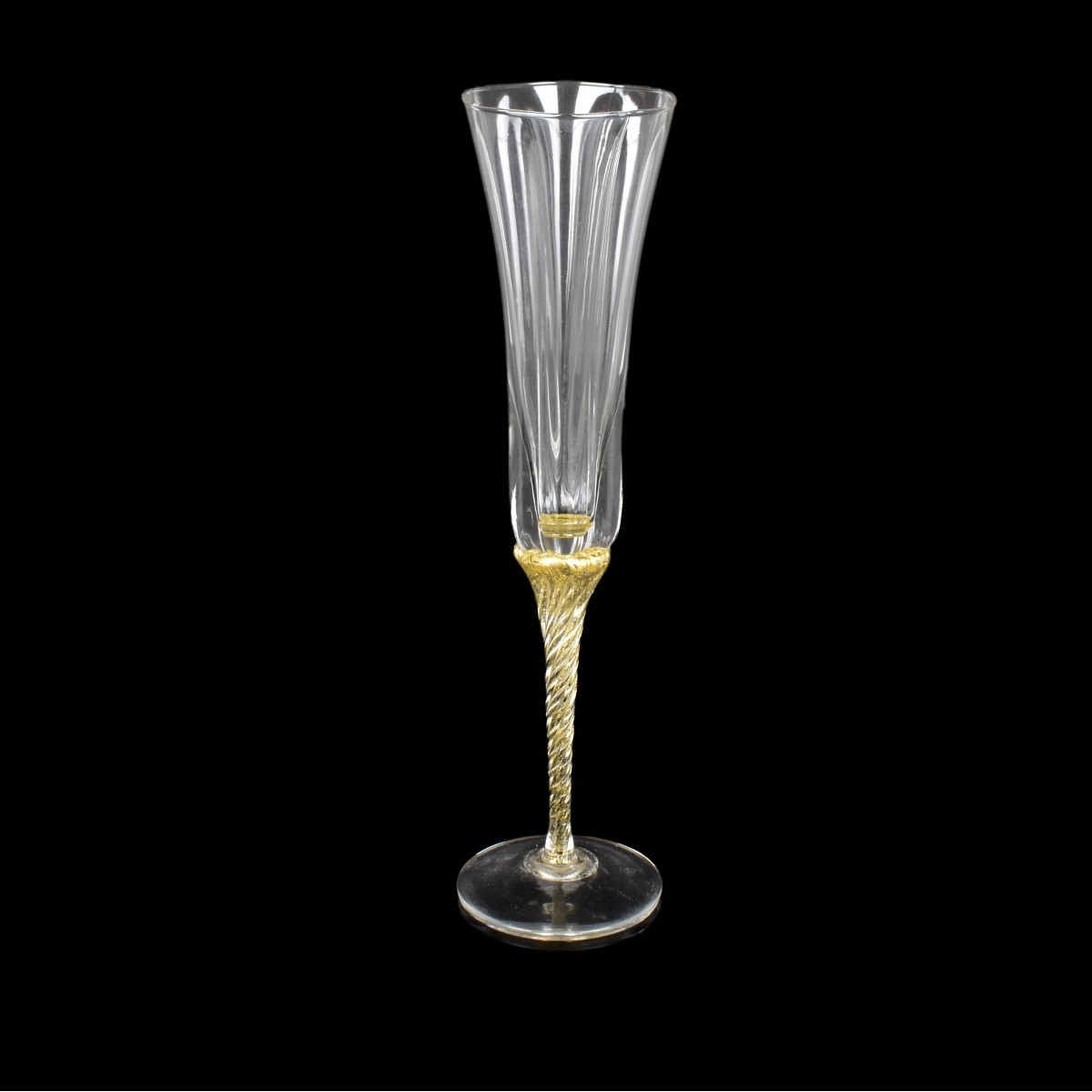 Murano Crystal Champagne Flutes