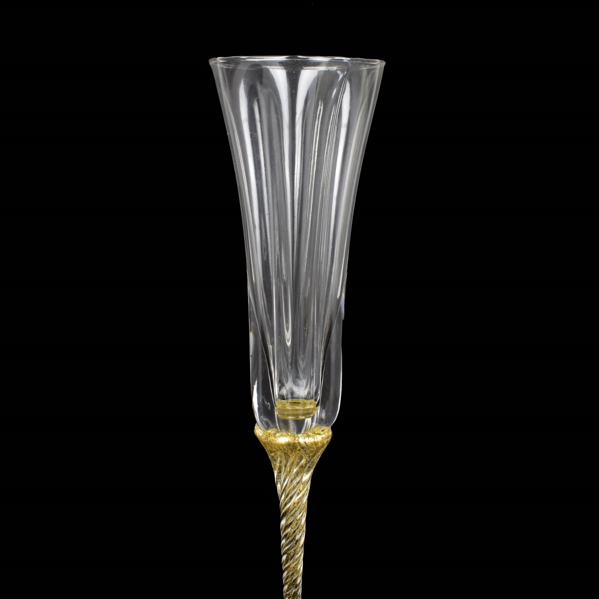 Murano Crystal Champagne Flutes