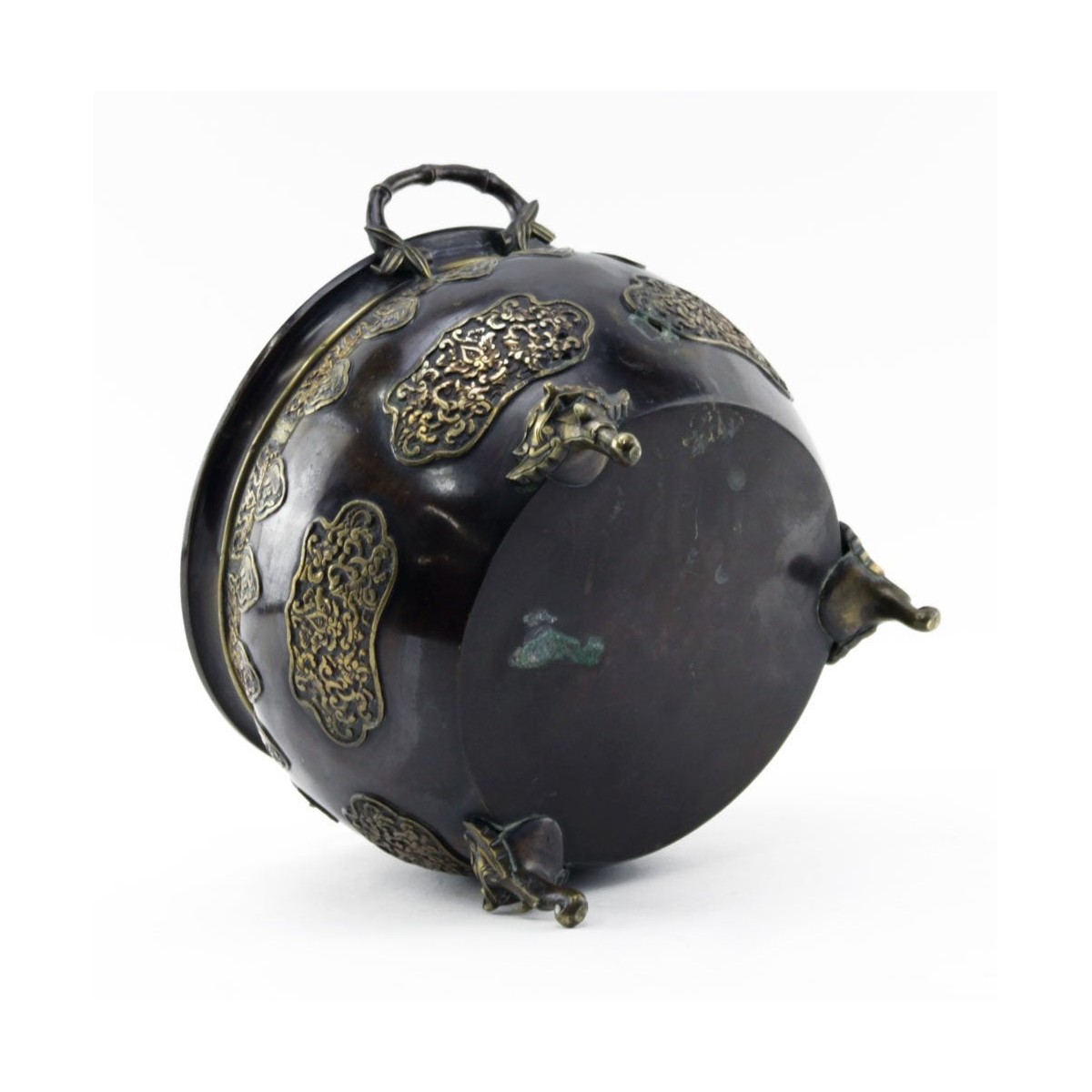 20th C. Oriental Bronze Incense Burner