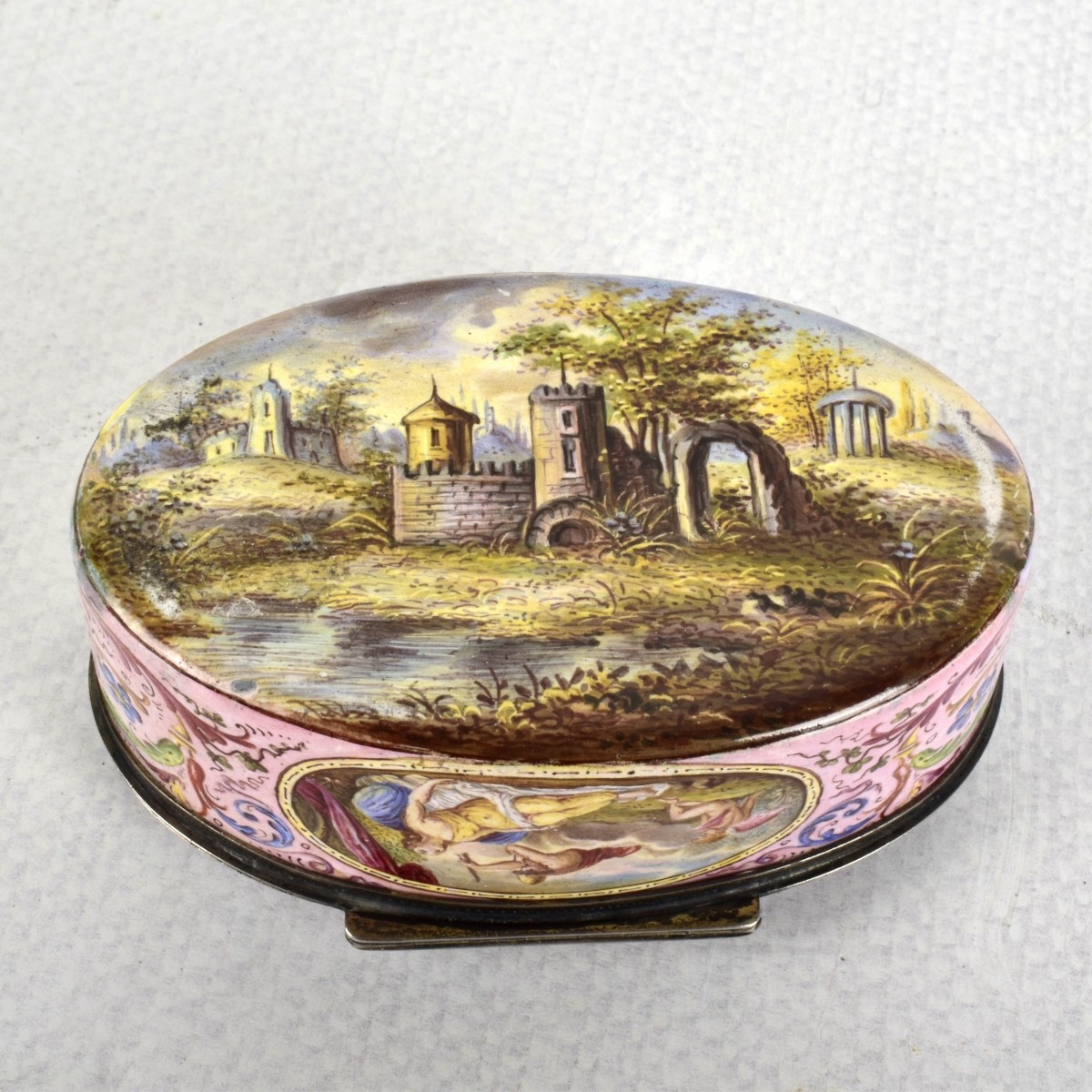 19th Century Viennese Enameled Hinge Box