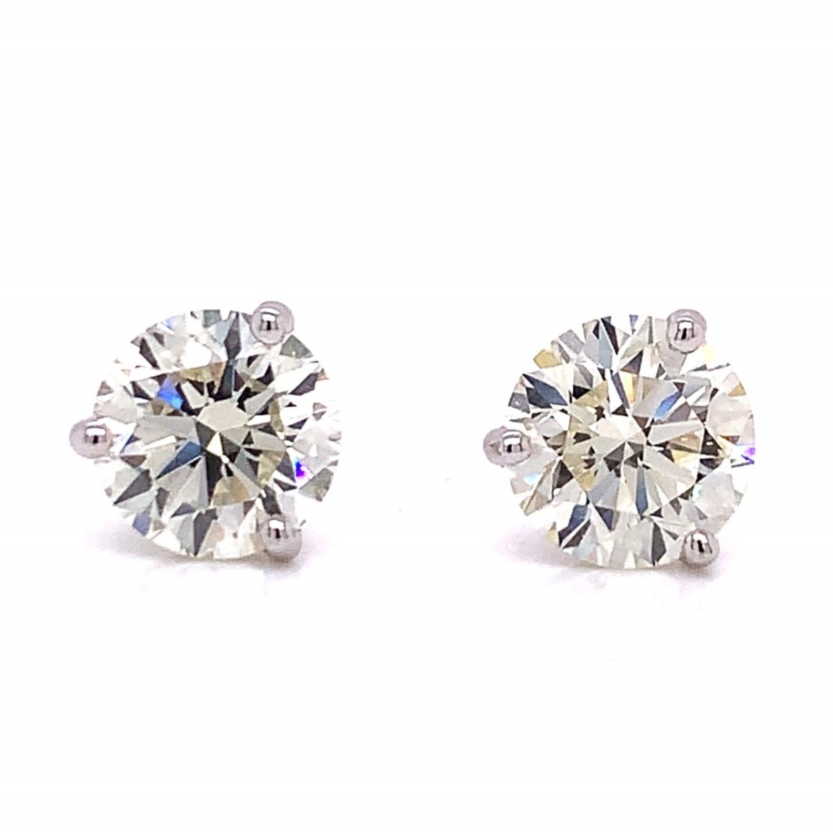 GIA Diamond and 14K Ear Studs