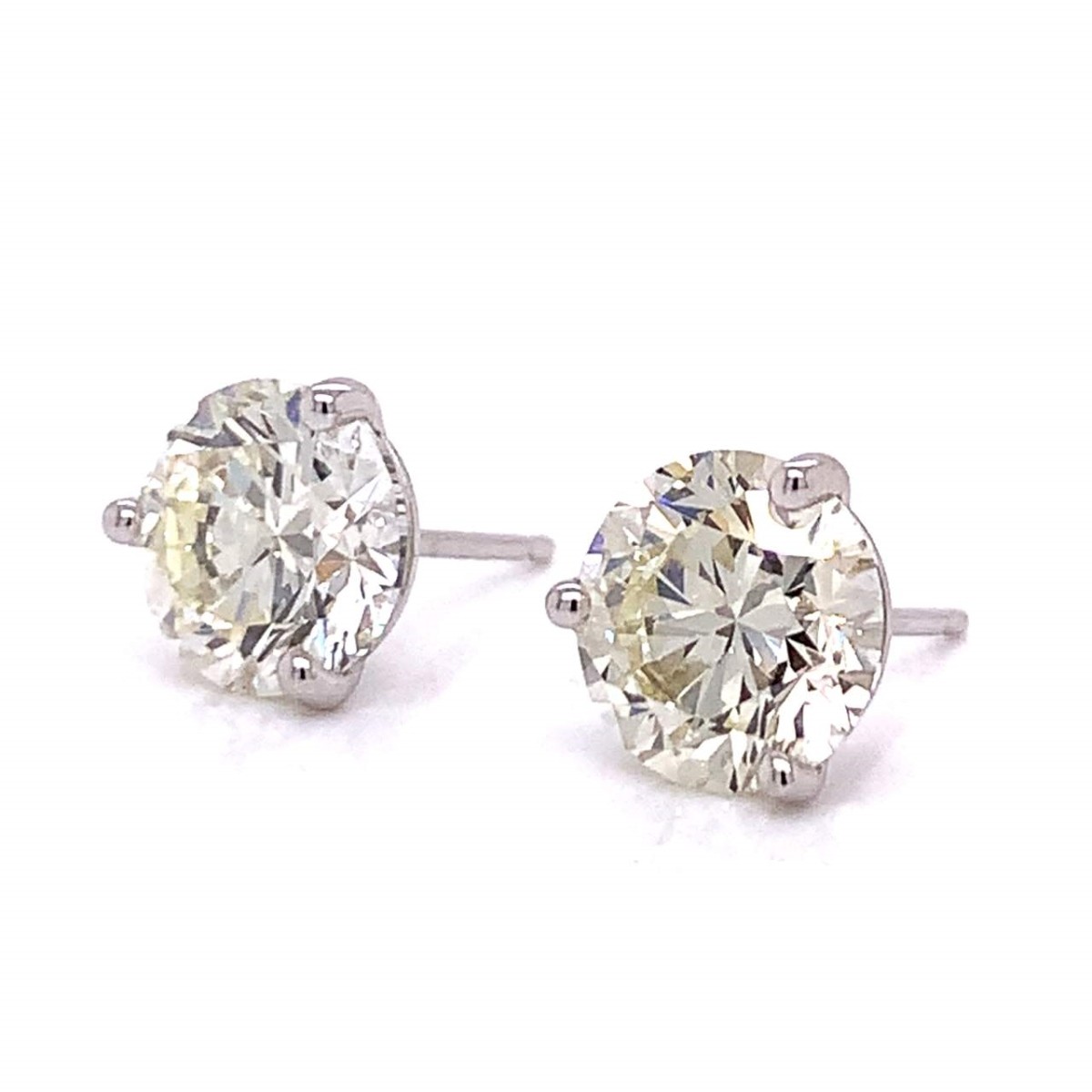 GIA Diamond and 14K Ear Studs