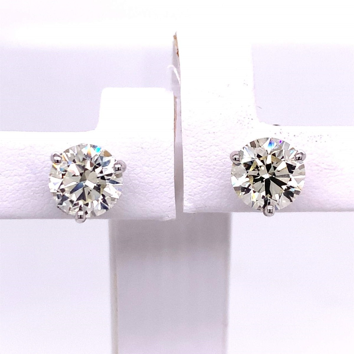 GIA Diamond and 14K Ear Studs