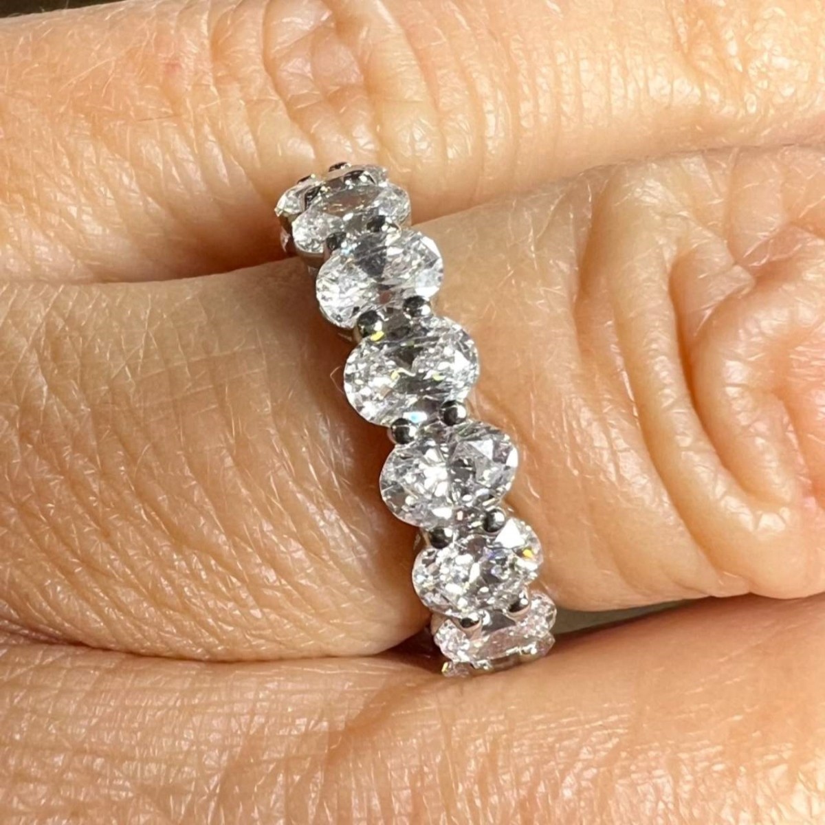 Diamond and Platinum Eternity Band