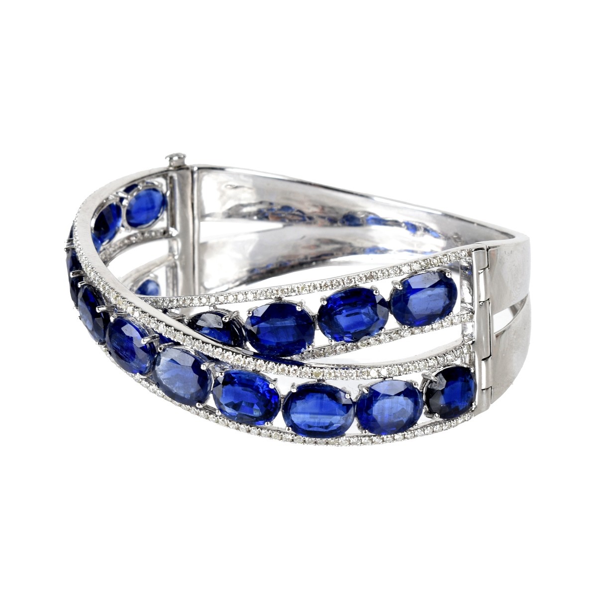 Ceylon Sapphire and Diamond Bracelet