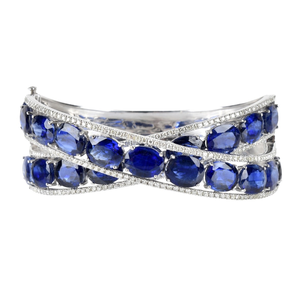 Ceylon Sapphire and Diamond Bracelet