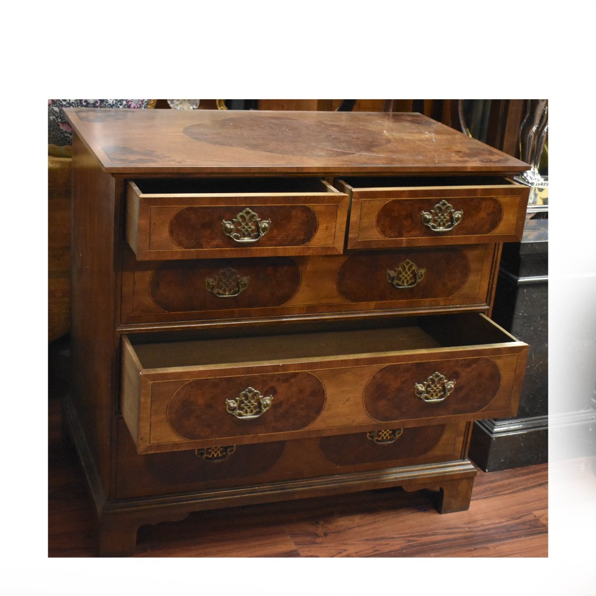 Baker Furniture Burl Walnut Chest