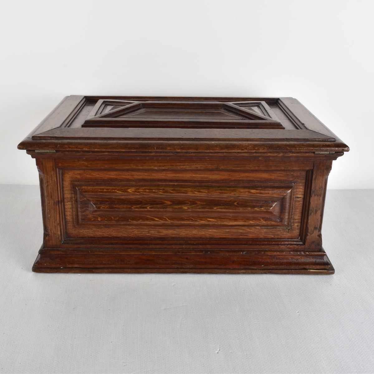 Oak Antique Divided Wood Storage Box