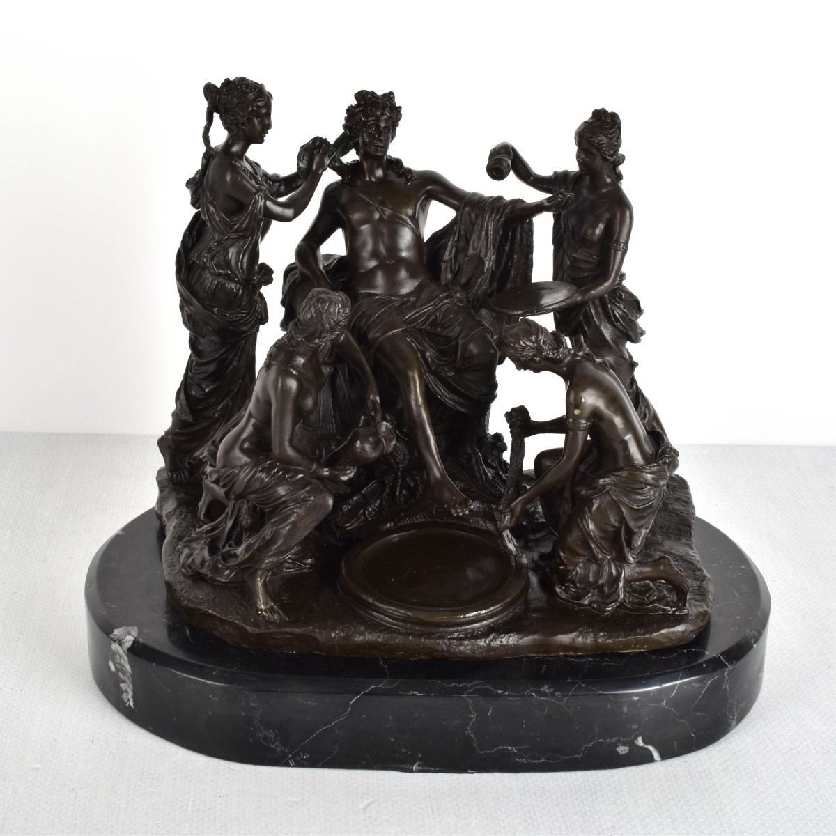 Bronze Group of Nymphs Washing Apollo's Feet