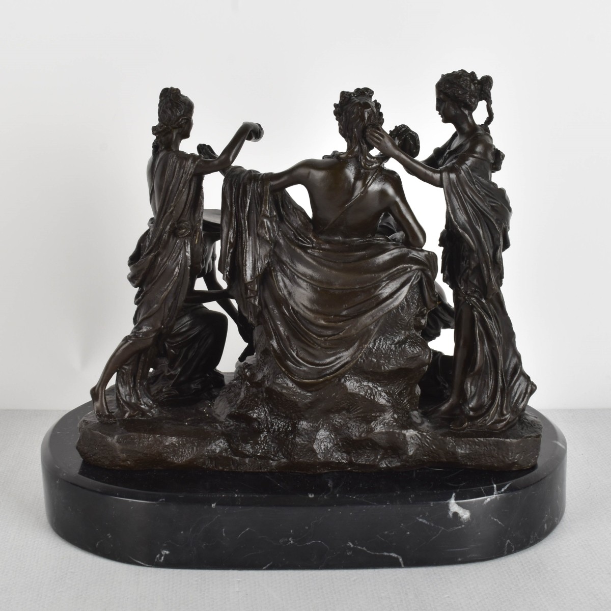 Bronze Group of Nymphs Washing Apollo's Feet