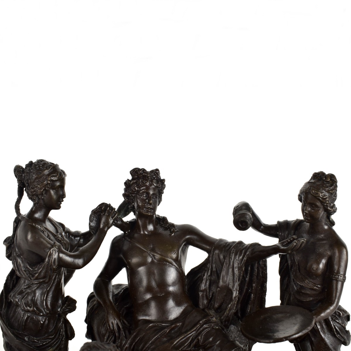 Bronze Group of Nymphs Washing Apollo's Feet