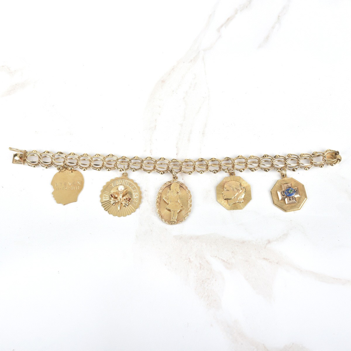 14K Charm Bracelet