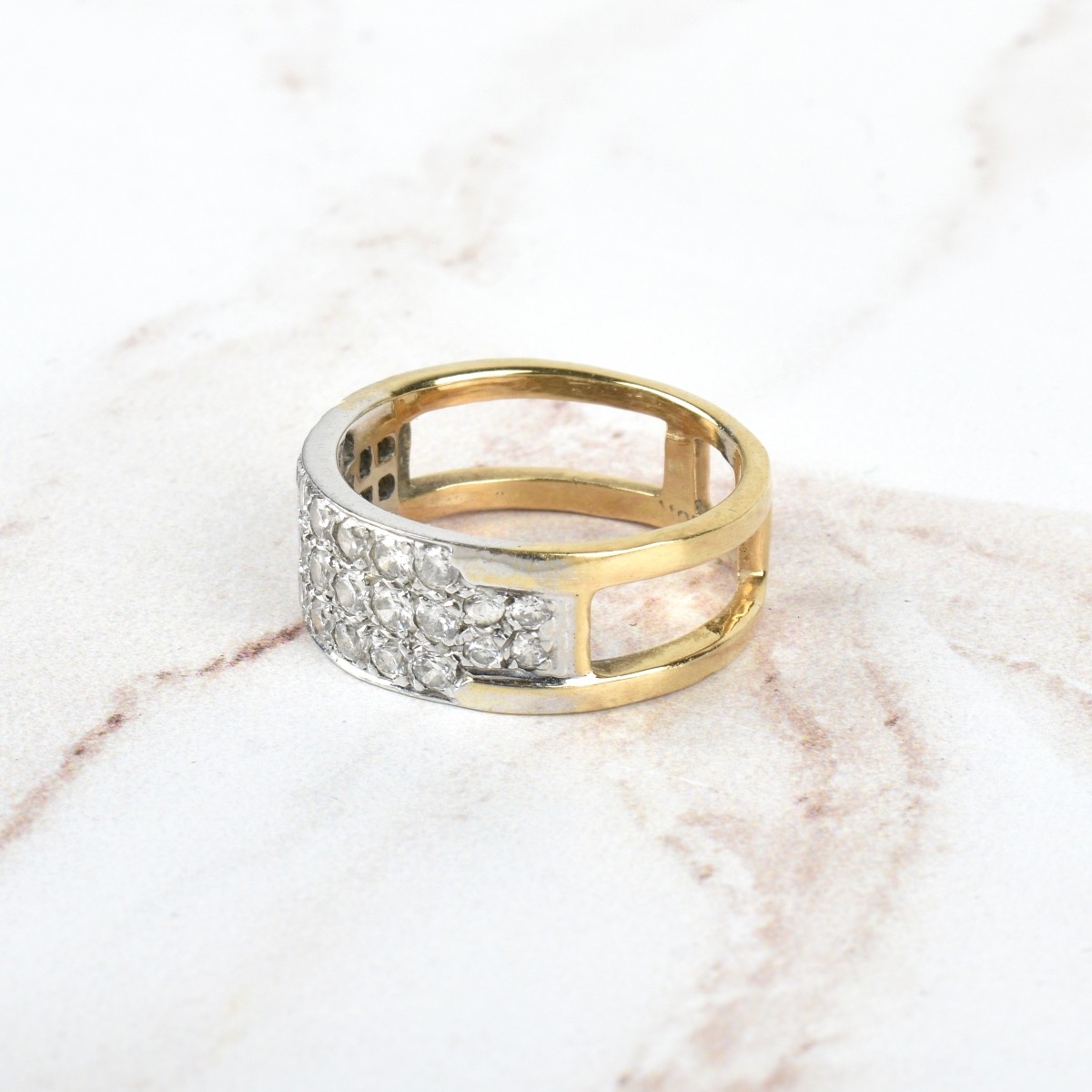 Diamond and 14K Ring