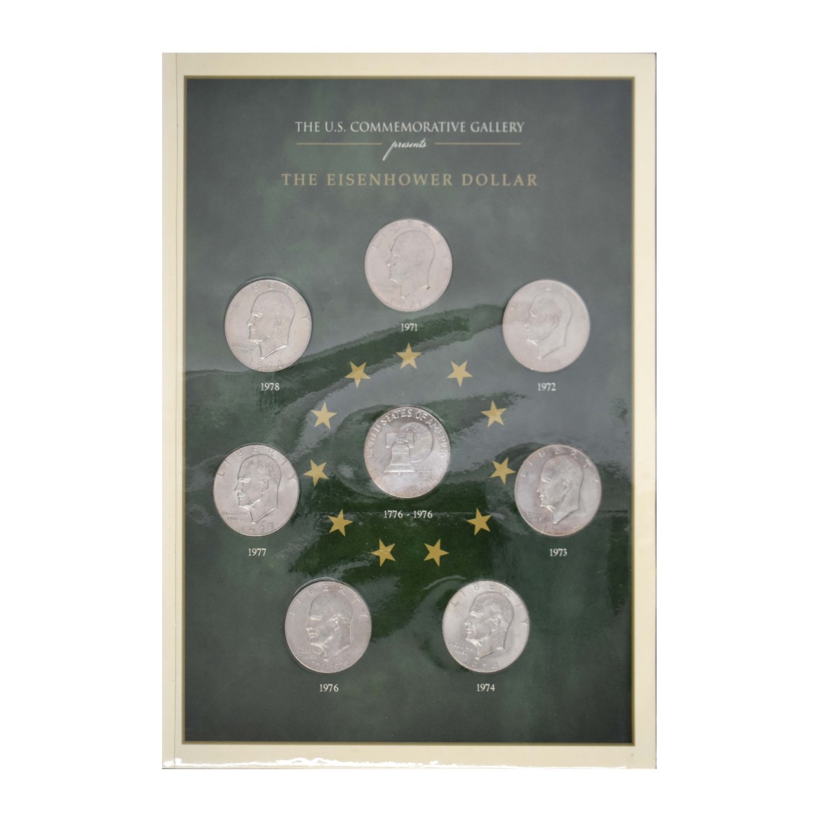 Eisenhower One Dollar Coins in Folios