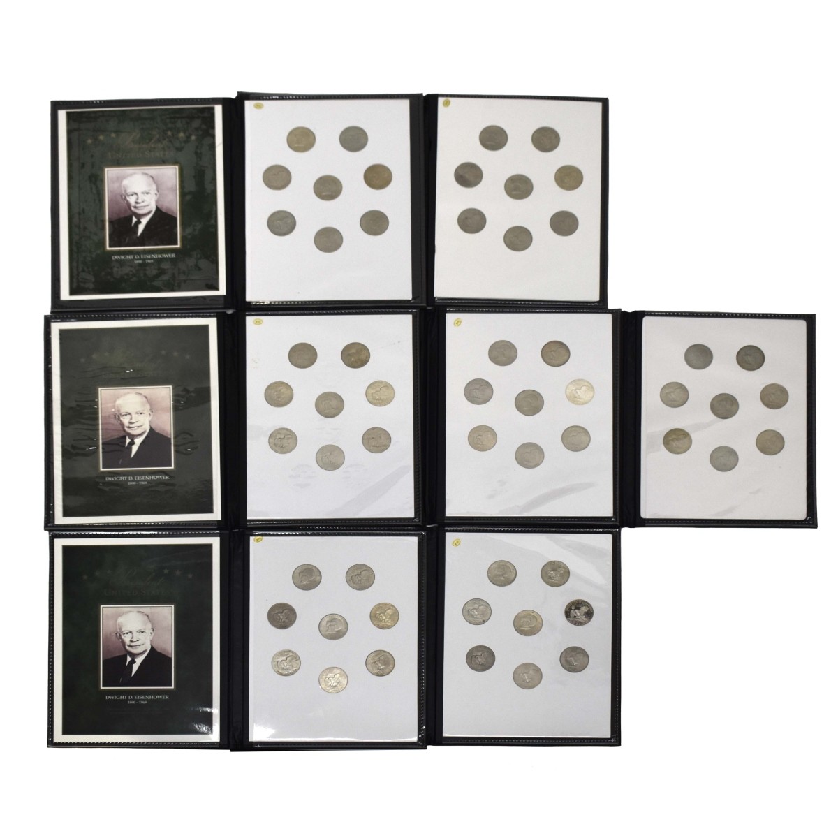 Eisenhower One Dollar Coins in Folios