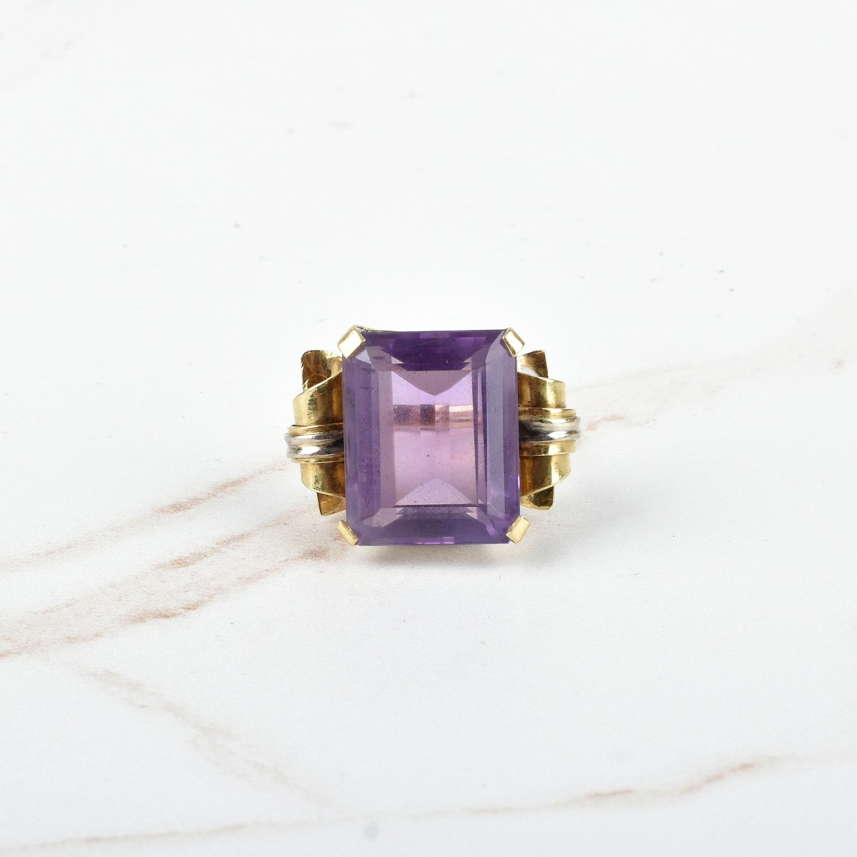 Amethyst and 14K Ring