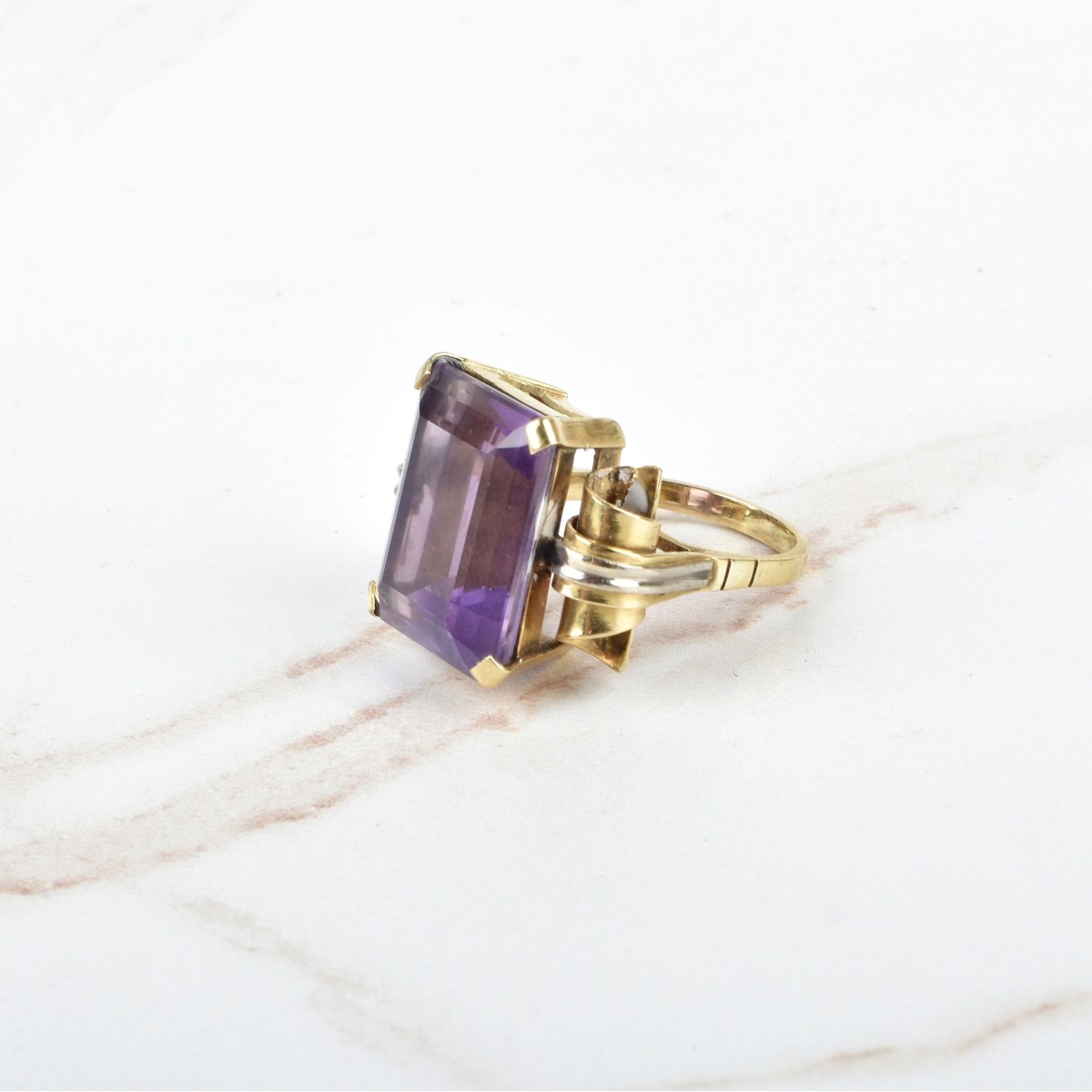 Amethyst and 14K Ring