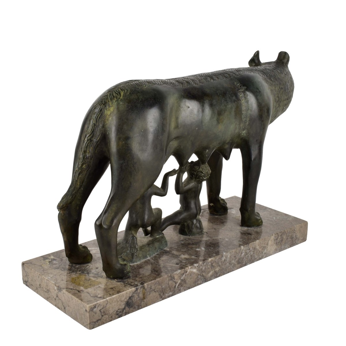 Romulus and Remus Bronze Figurine