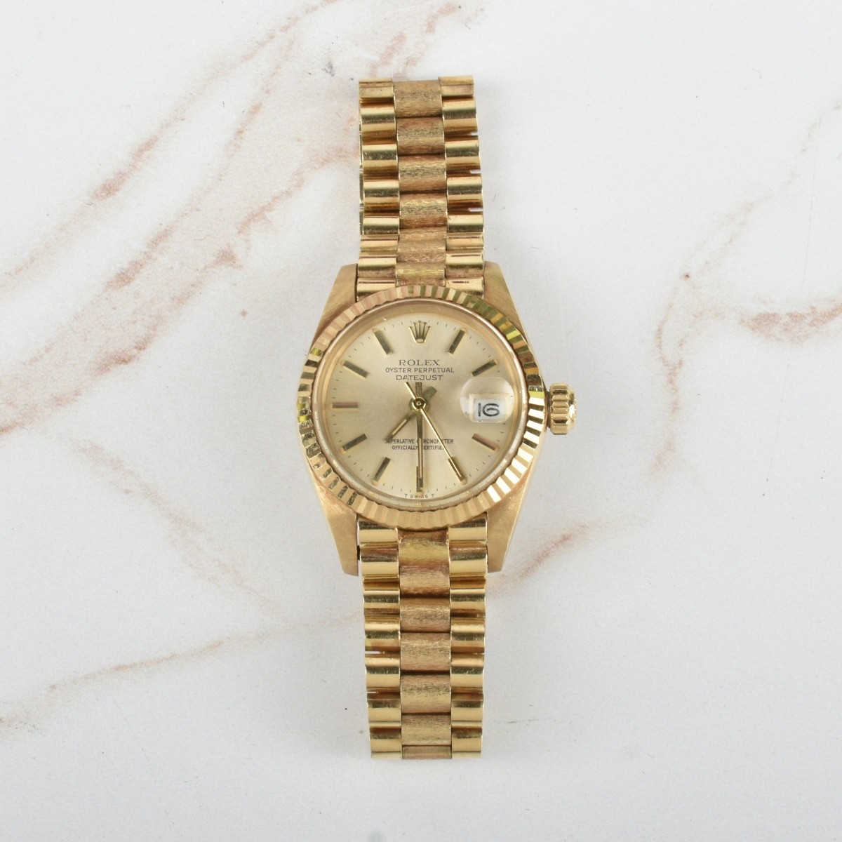 Lady's Rolex Datejust 18K Watch