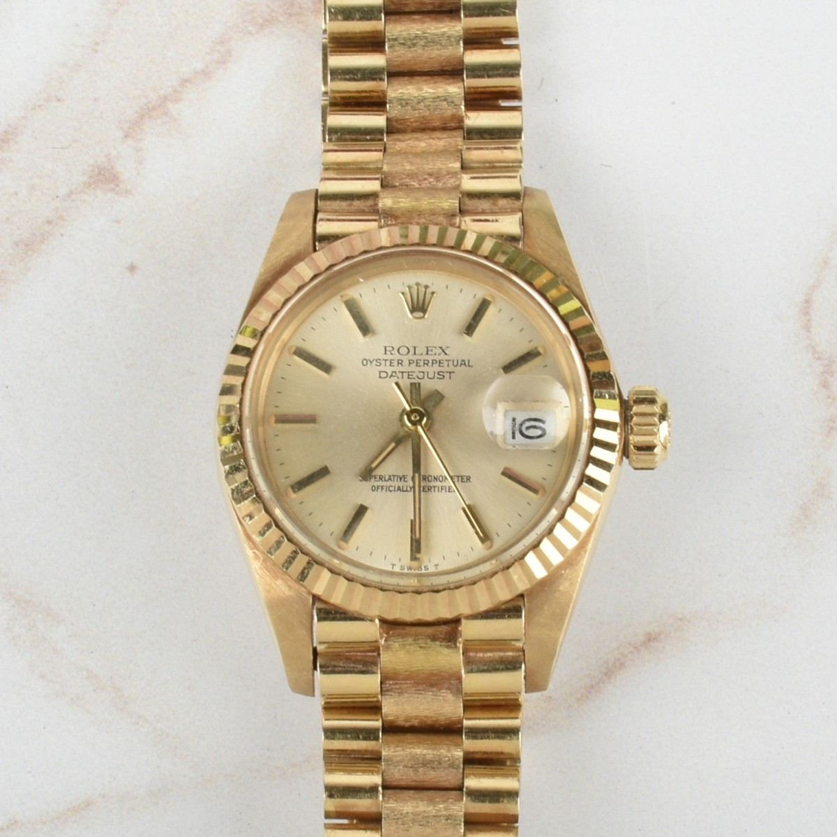 Lady's Rolex Datejust 18K Watch