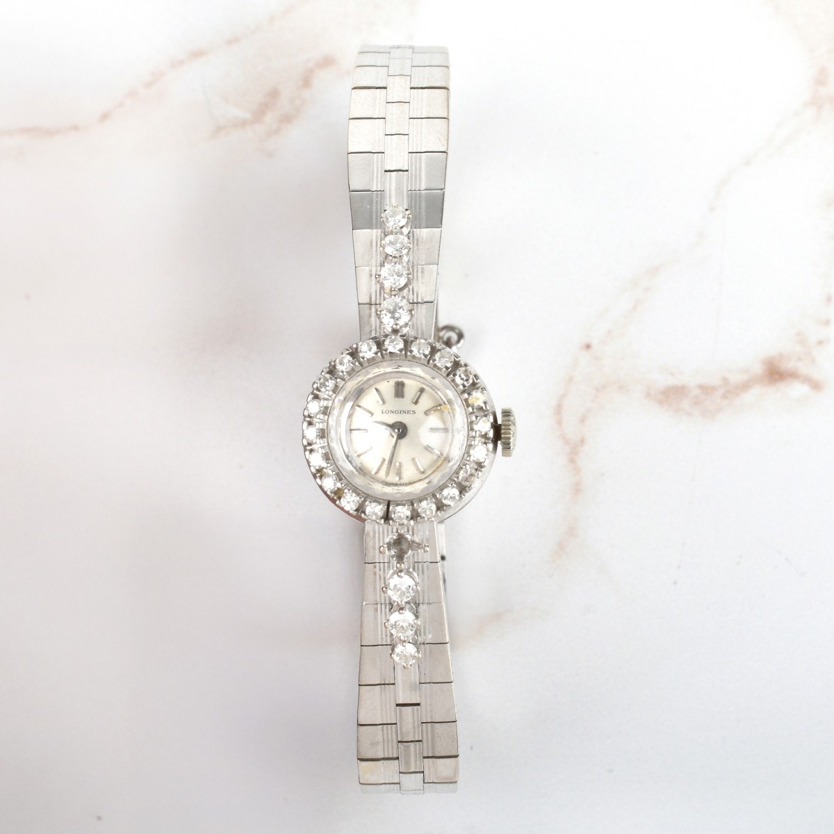 Longines Diamond and 14K Watch