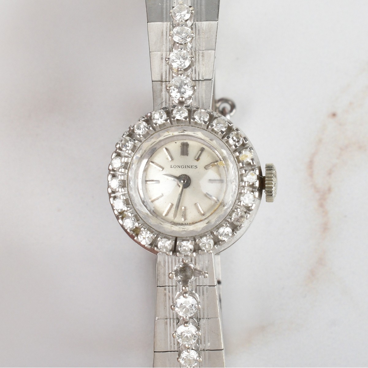 Longines Diamond and 14K Watch