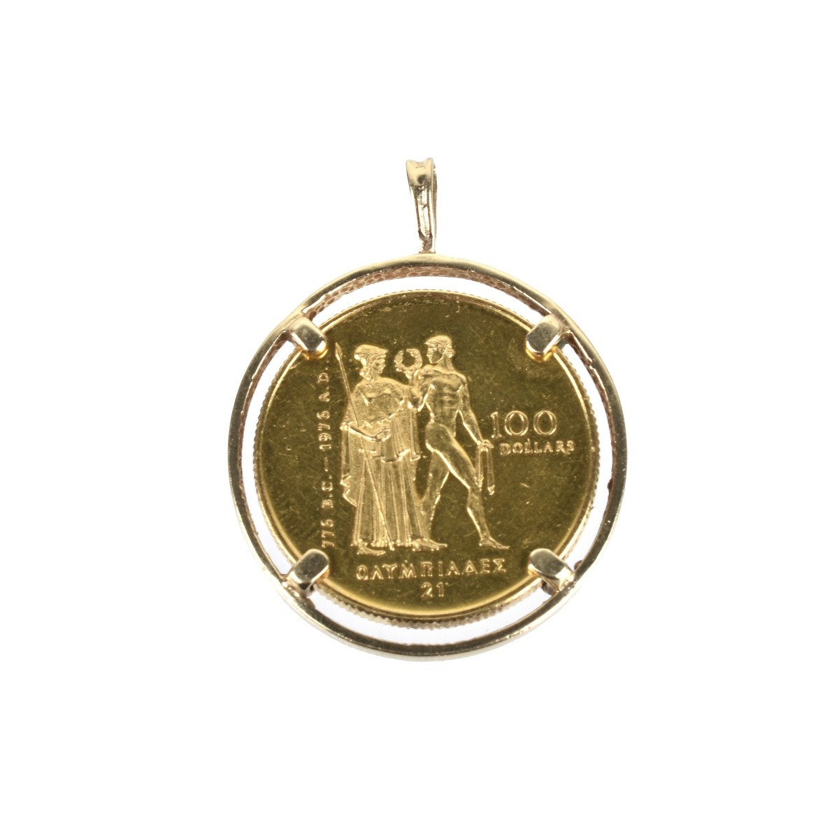 Gold Coin and 10K Pendant