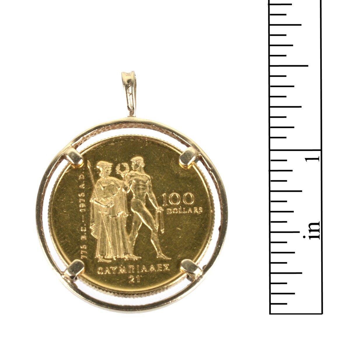 Gold Coin and 10K Pendant