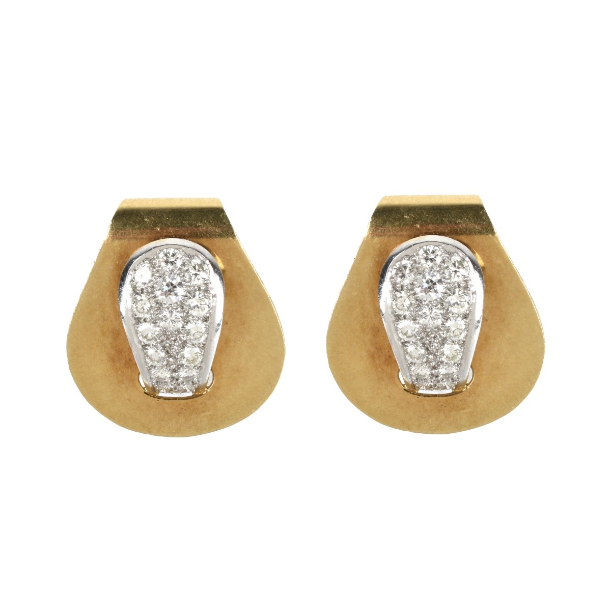 Diamond and 18K Earrings