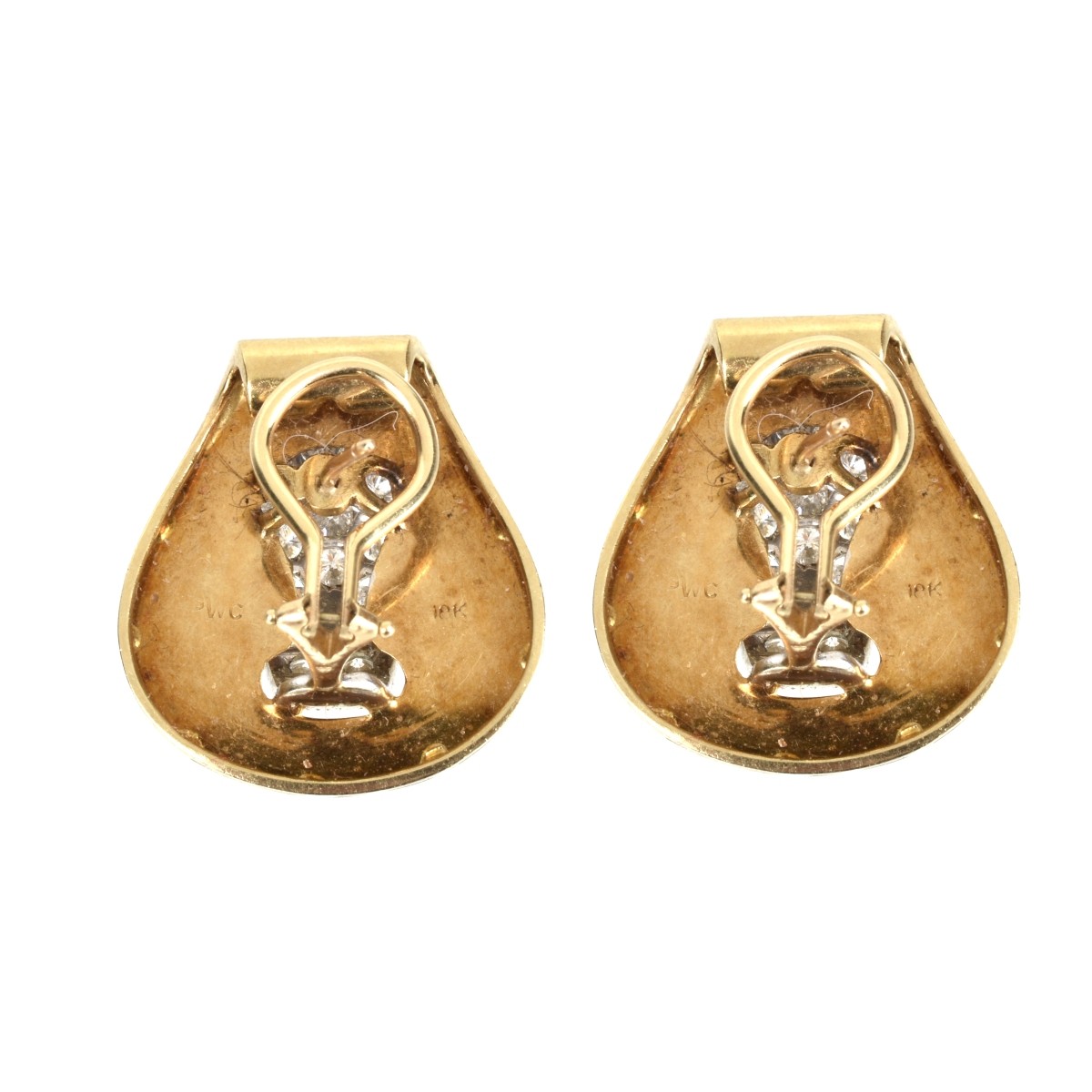 Diamond and 18K Earrings