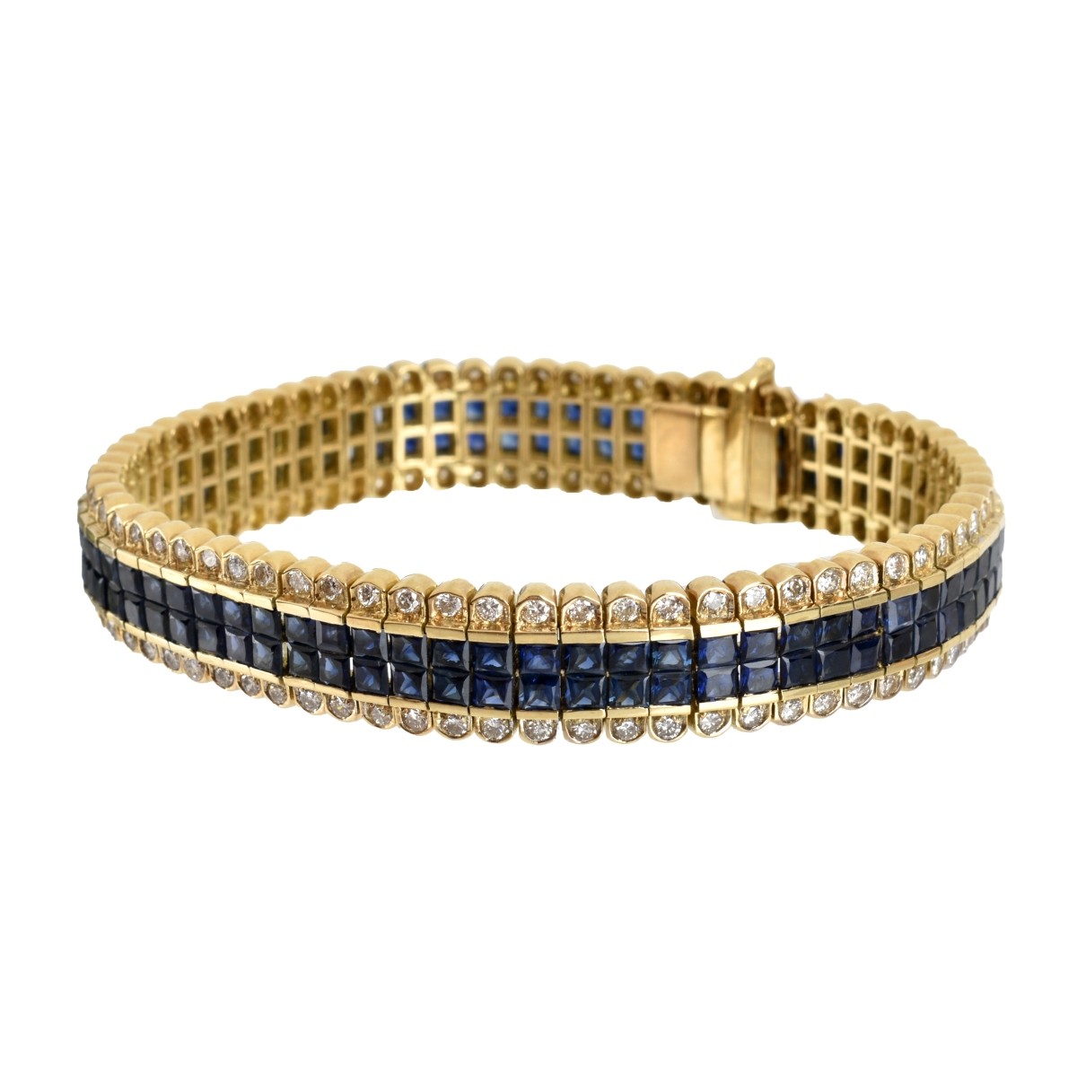 Sapphire, Diamond and 18K Bracelet