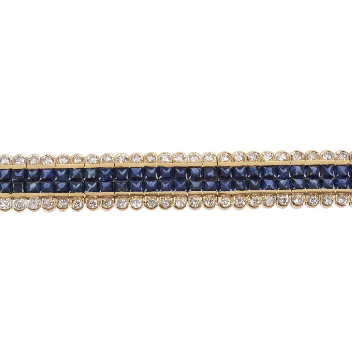 Sapphire, Diamond and 18K Bracelet