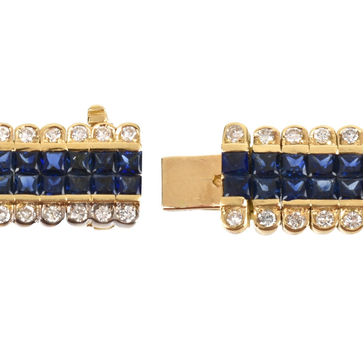 Sapphire, Diamond and 18K Bracelet