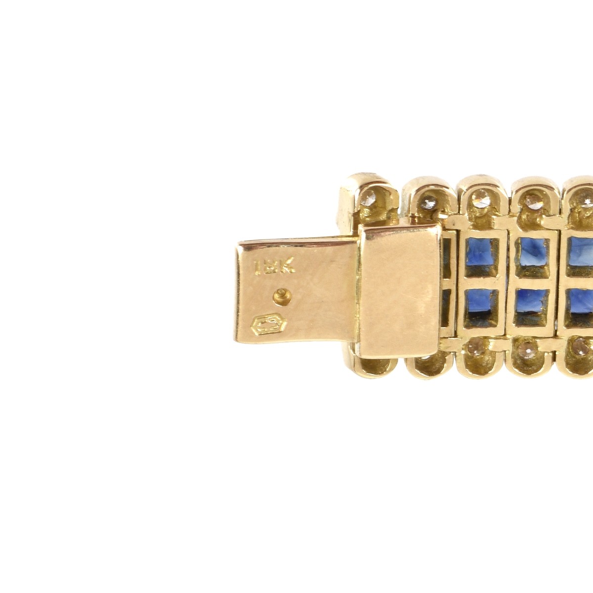 Sapphire, Diamond and 18K Bracelet