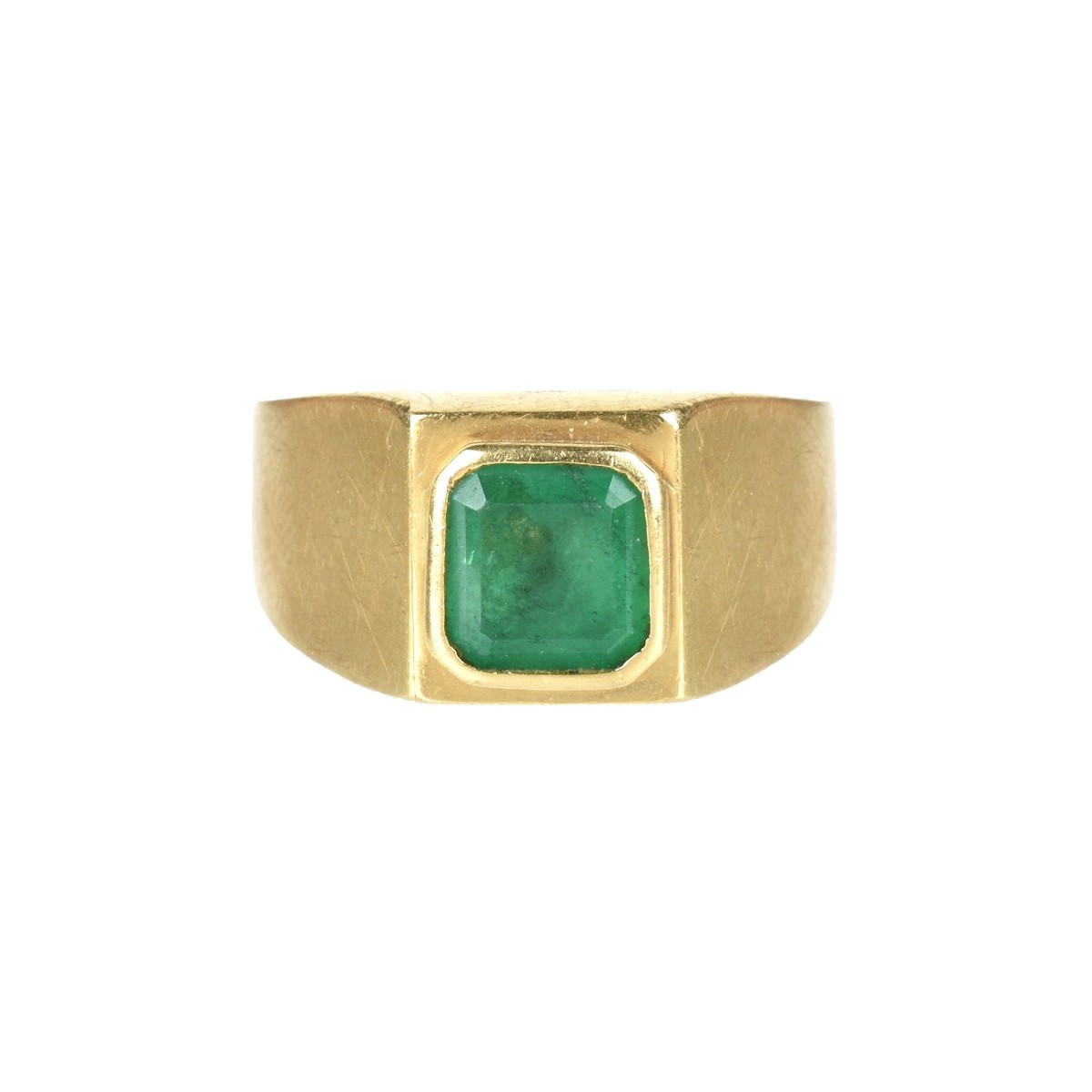 Emerald and 18K Ring