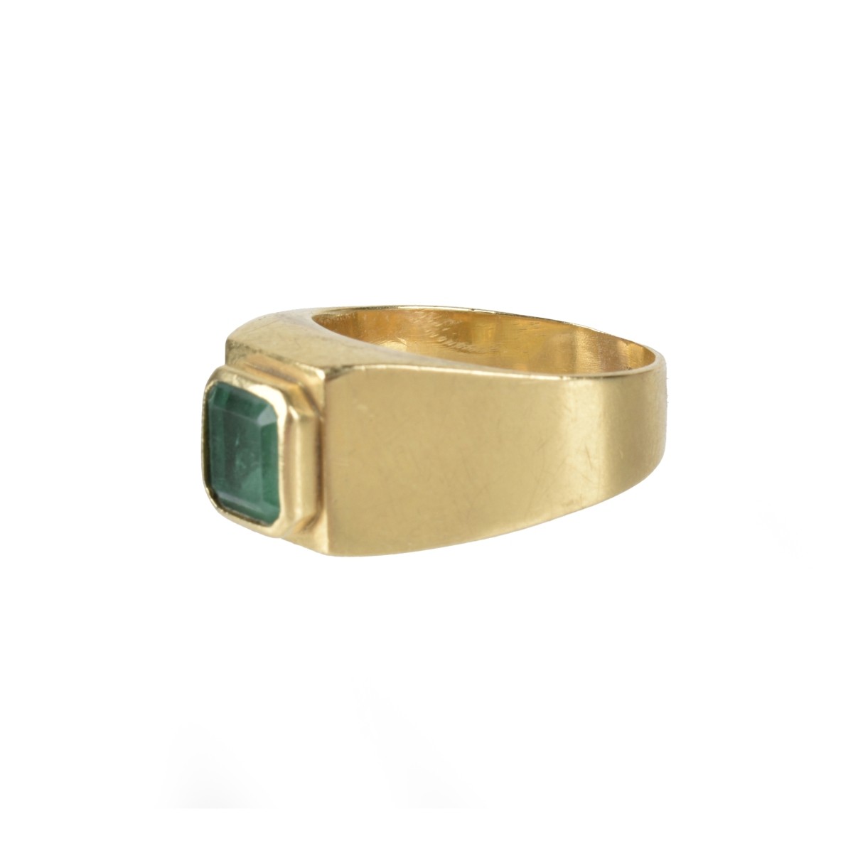 Emerald and 18K Ring