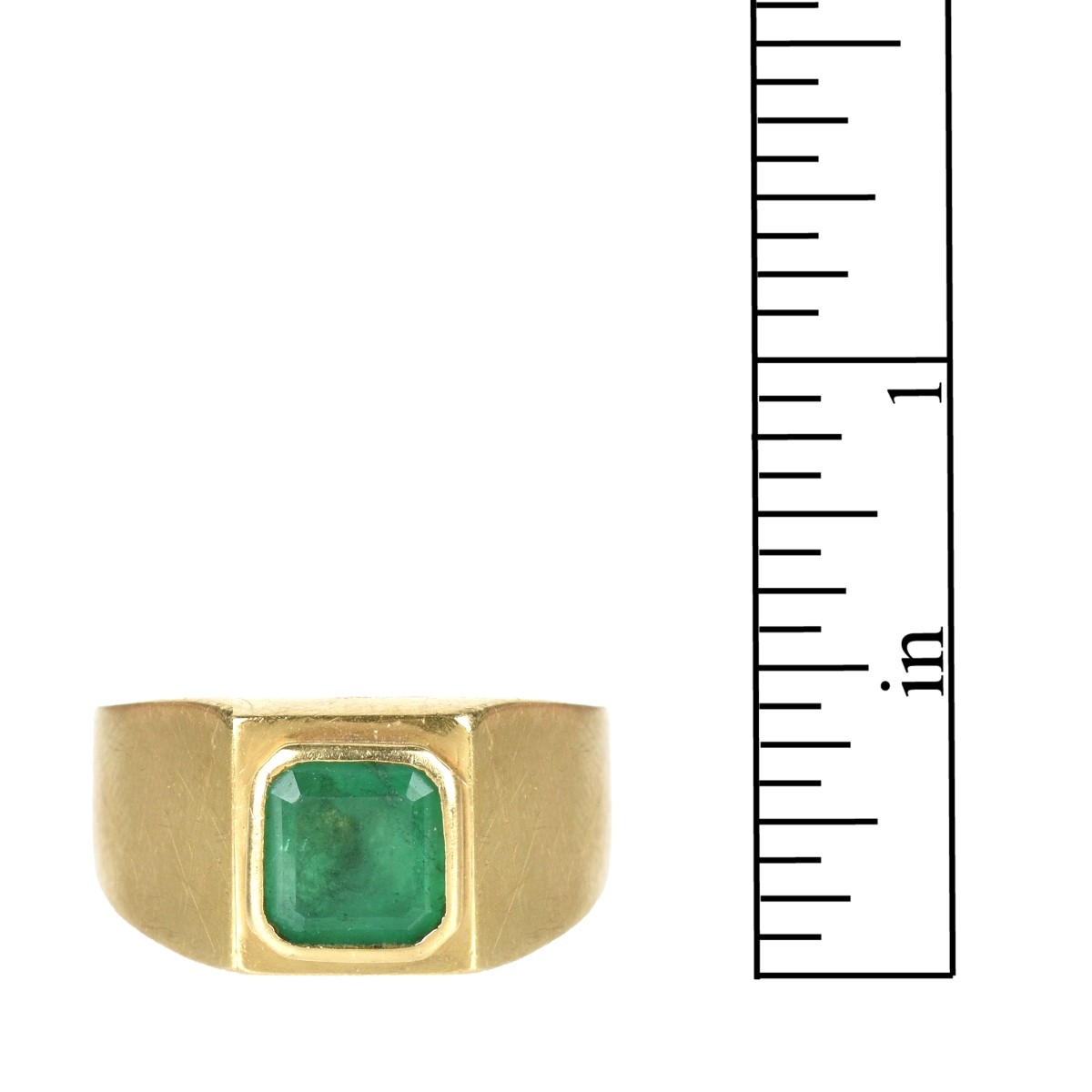 Emerald and 18K Ring