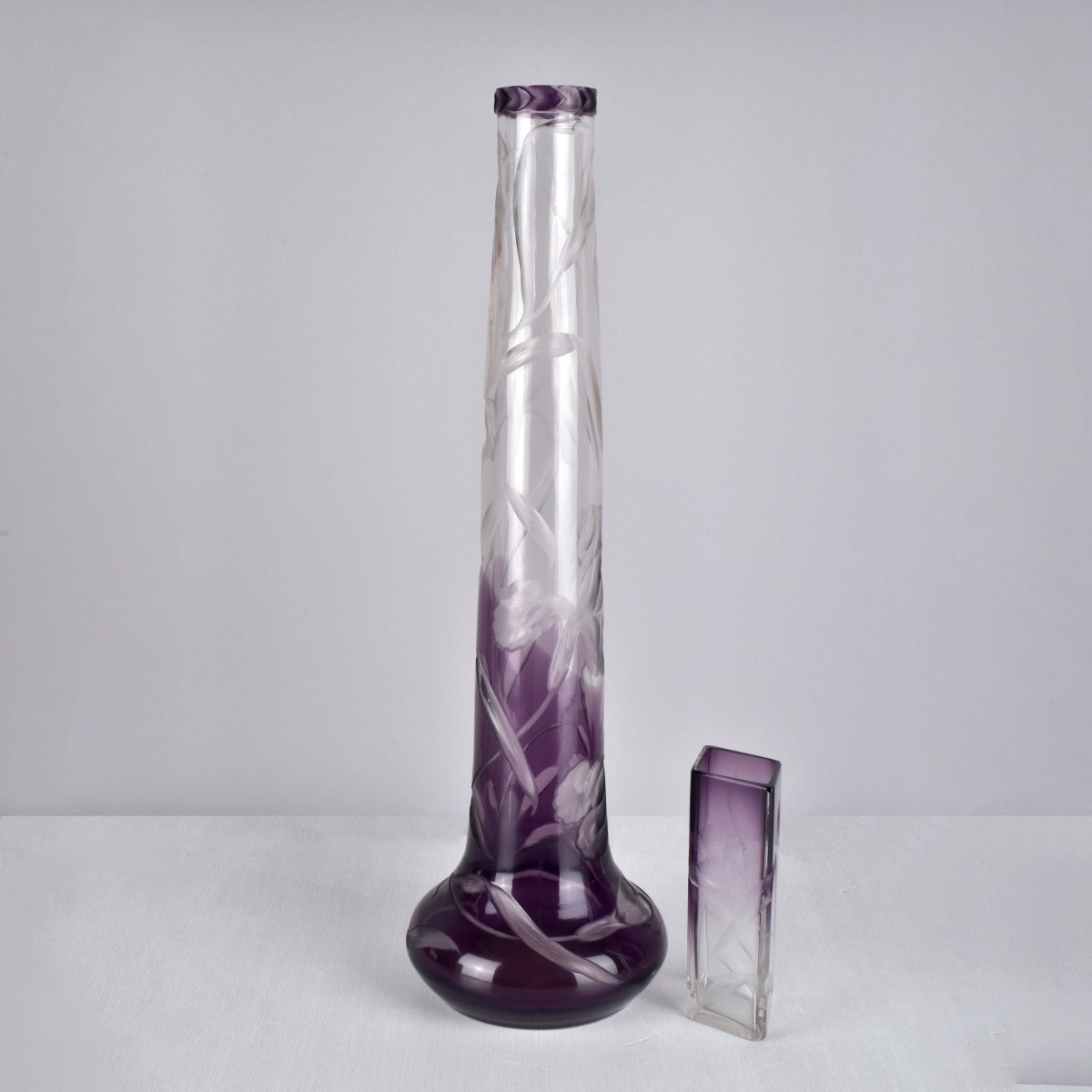 Moser Bohemian Style Amethyst Glass Vase