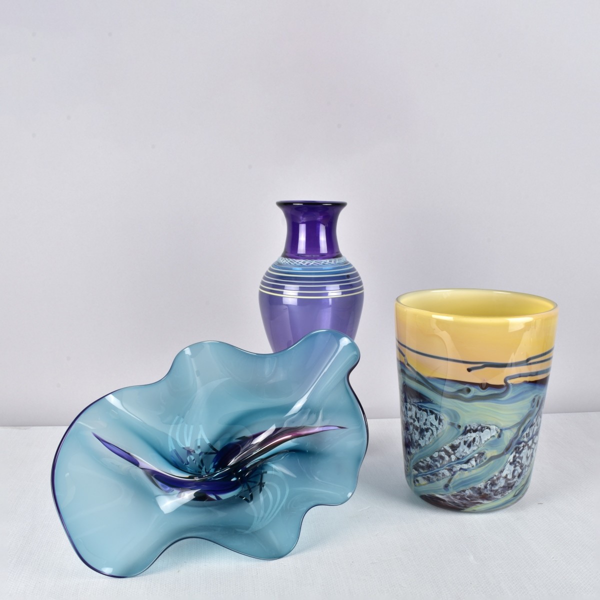 Collection of Modern Art Glass Vases