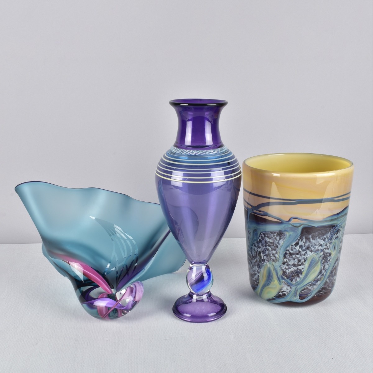 Collection of Modern Art Glass Vases