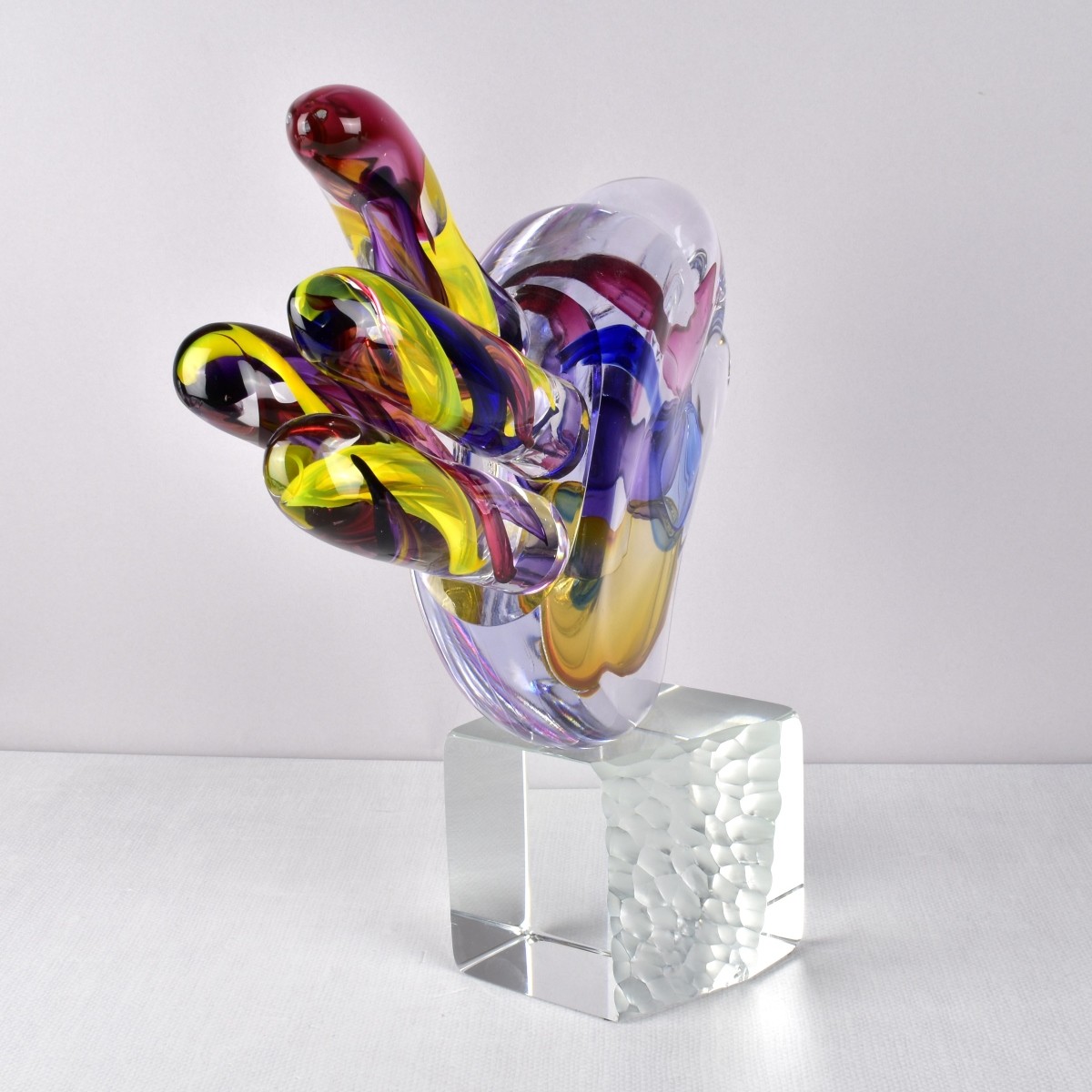 Modern Art Glass Sculpture