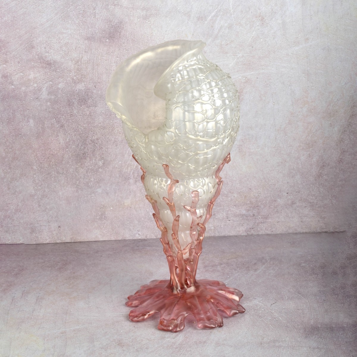 Antique Art Nouveau Conch Vase