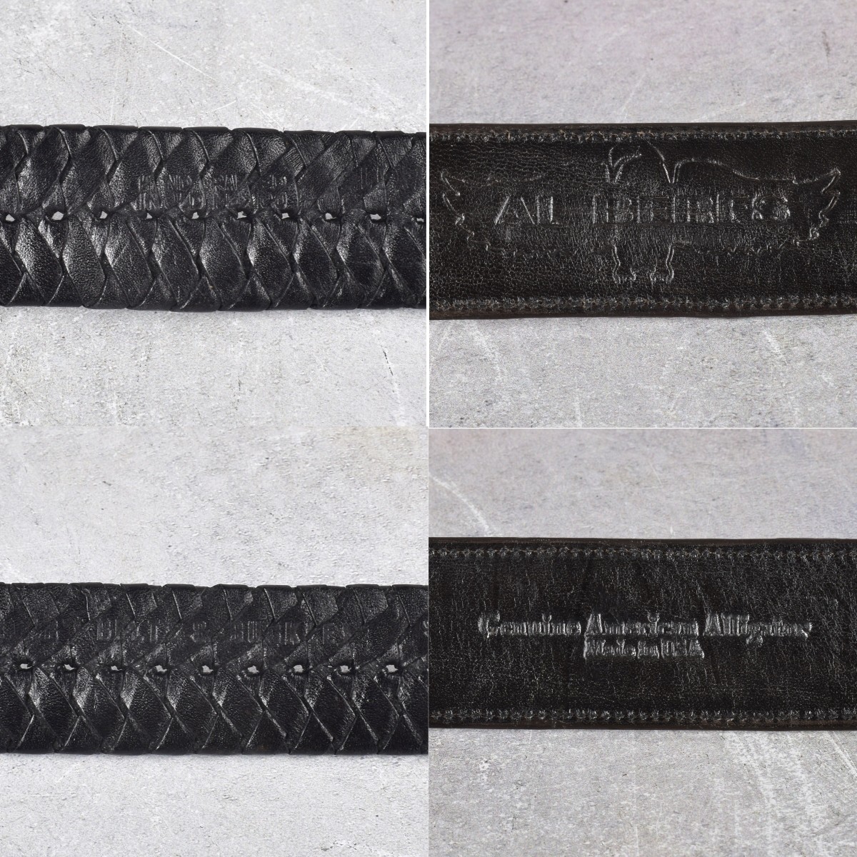 Leather Belts with Sterling Silver Buckles
