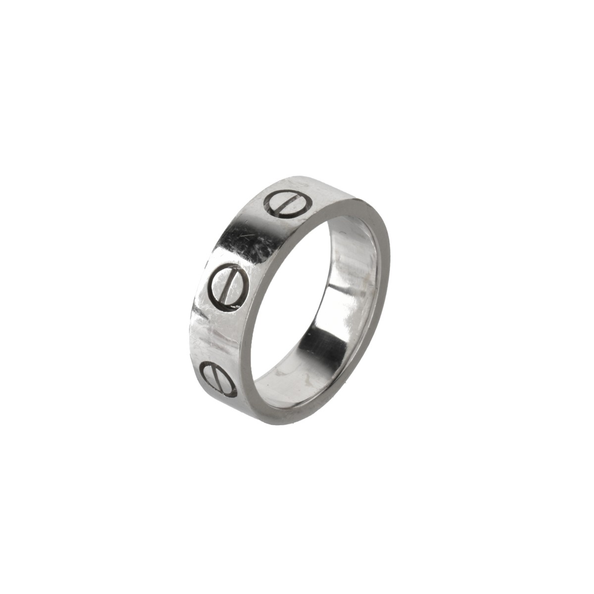 Cartier 18 Karat White Gold Love Ring
