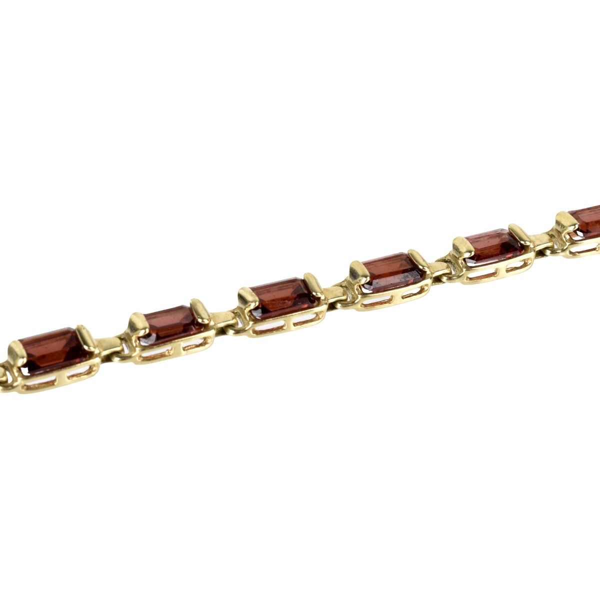 Garnet and 14K Bracelet