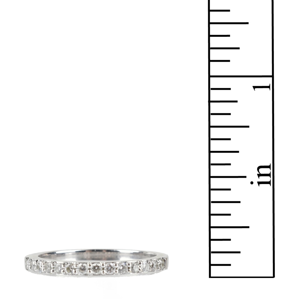 Diamond and 18K Band