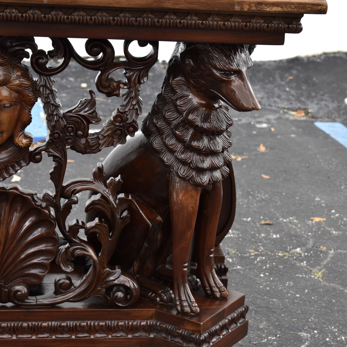 Antique Italian Renaissance Revival Console Table