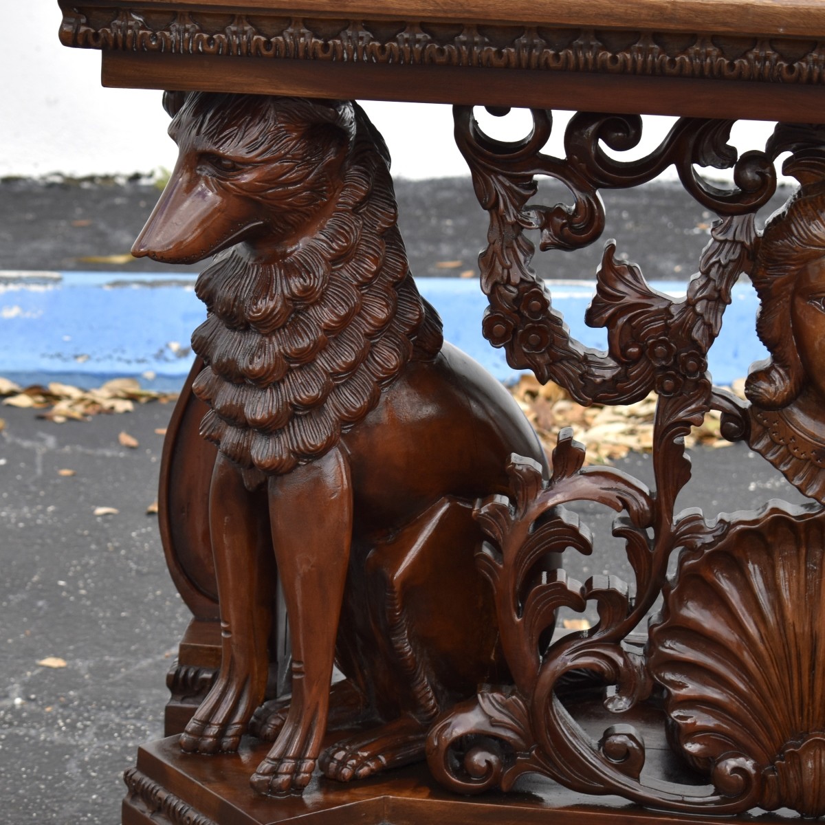 Antique Italian Renaissance Revival Console Table