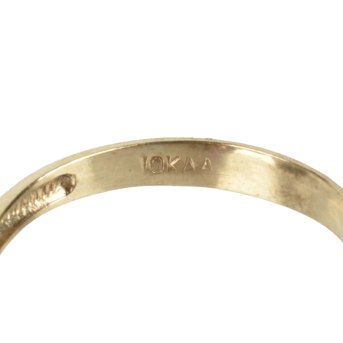 Ruby, Diamond and 10K Ring