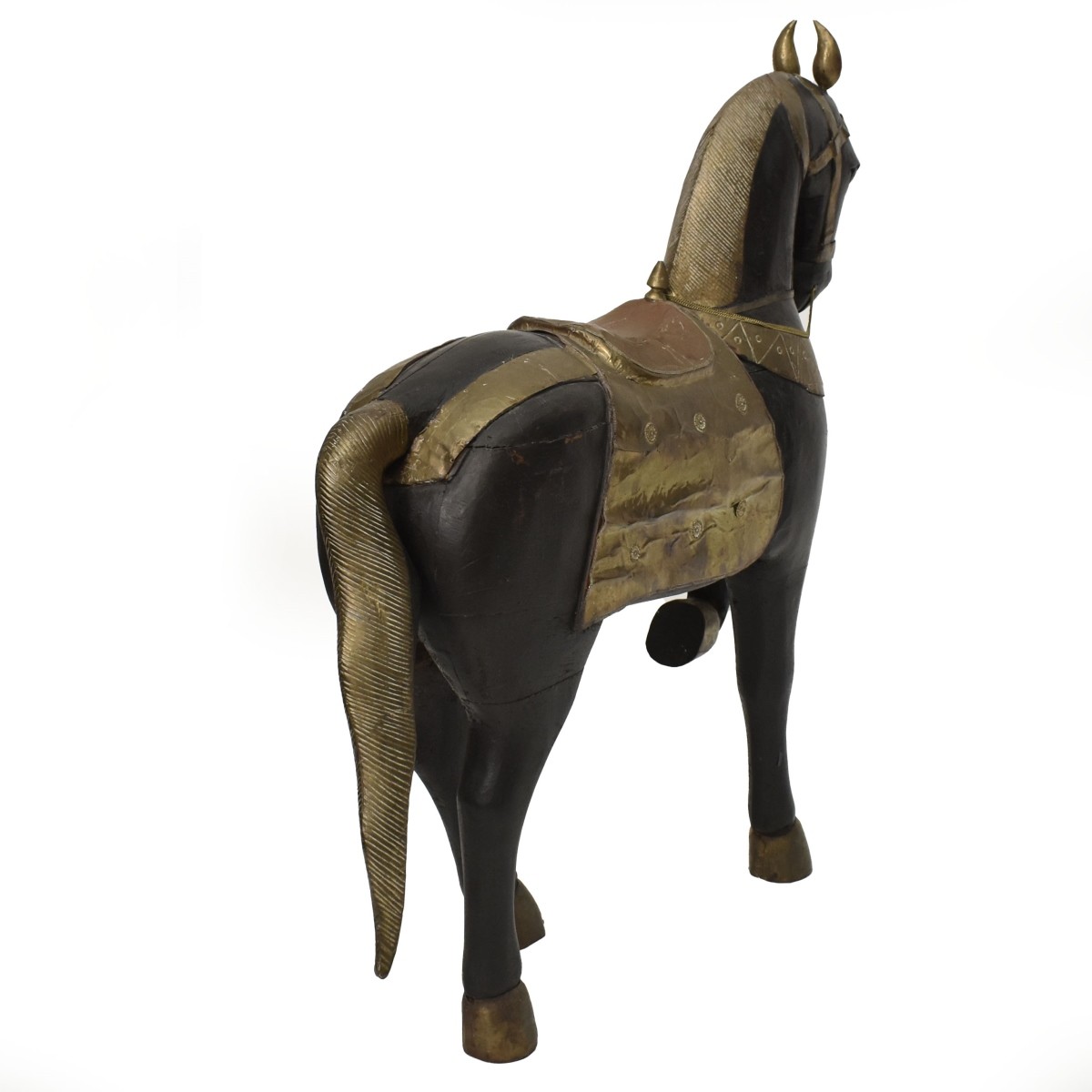 Vintage Carved Polychrome Horse
